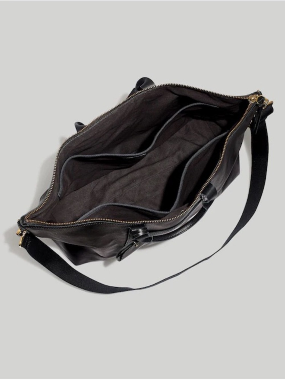 NWTS Madewell Leather Overnight Bag - Picture 2 of 2